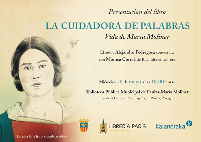 Alejandro Pedregosa presenta 'La cuidadora de palabras. Vida de María Moliner'